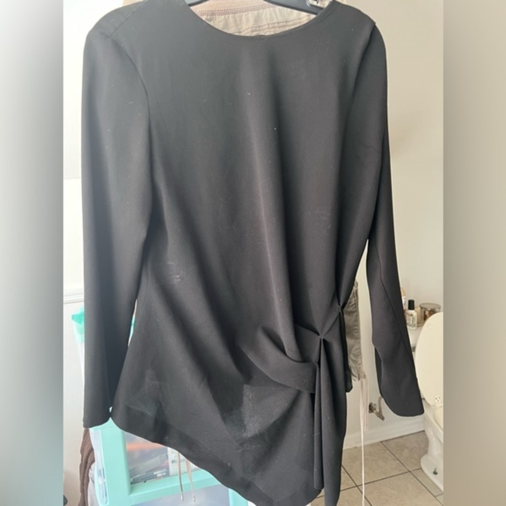 Zara Asymmetrical Top with Side Gathering, size M